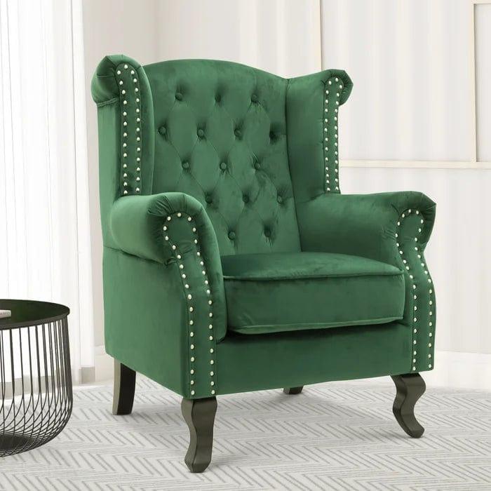 Hayden Wide Tufted Velvet Chair