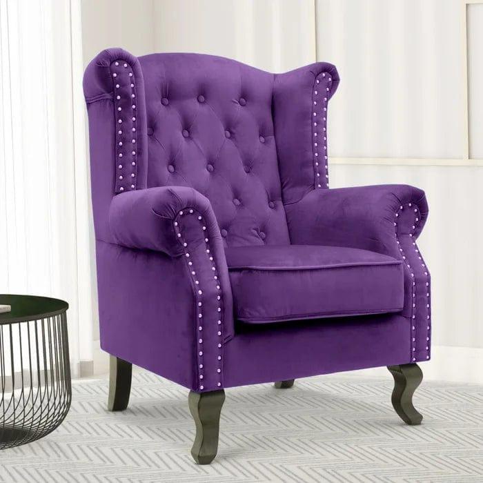 Hayden Wide Tufted Velvet Chair