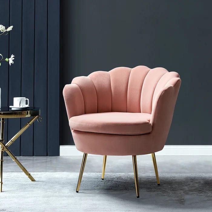 Hendrix Upholstered Barrel Chair - Ouch Cart 