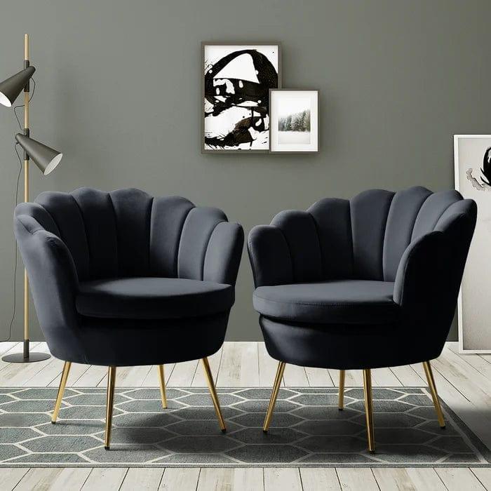 Hendrix Upholstered Barrel Chair (Set of 2)