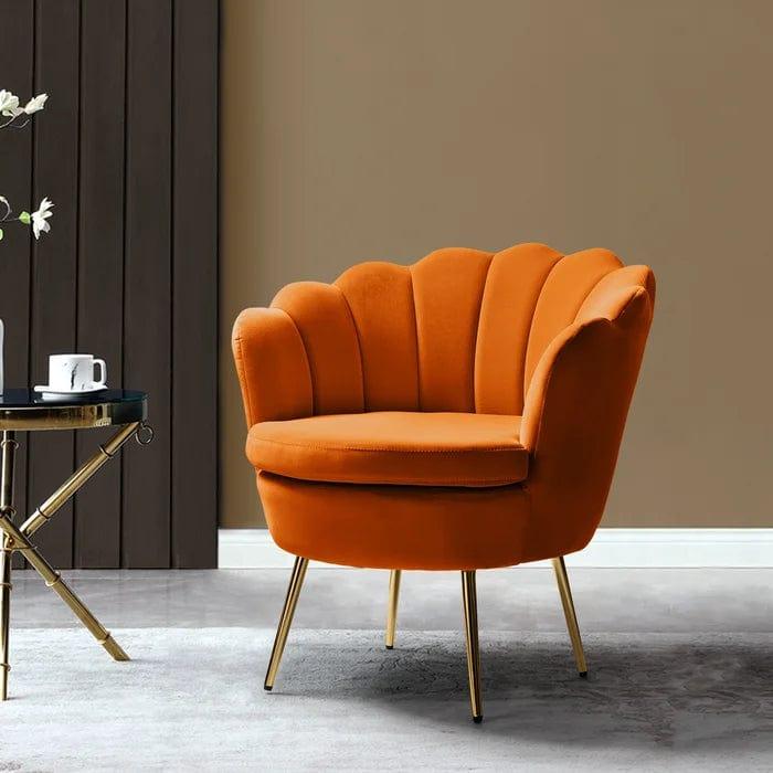 Hendrix Upholstered Barrel Chair - Ouch Cart 