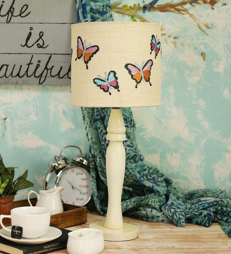 Butterfly on Jute Lamp - Ouch Cart 