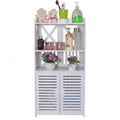 Toilet PVC Storage Bathroom 2 Feet Vanity Floor Standing Shelf Storage Cabinet With Free Soap Dish By Miza