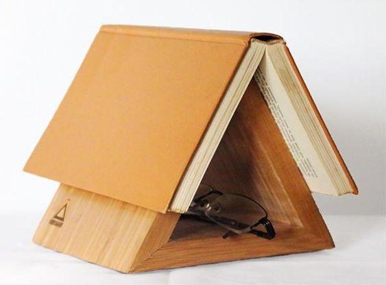 Stylish Triangular Wooden Book Holder For Study Table/Office Table ( With Complementary Coaster ) By Miza - Ouch Cart 