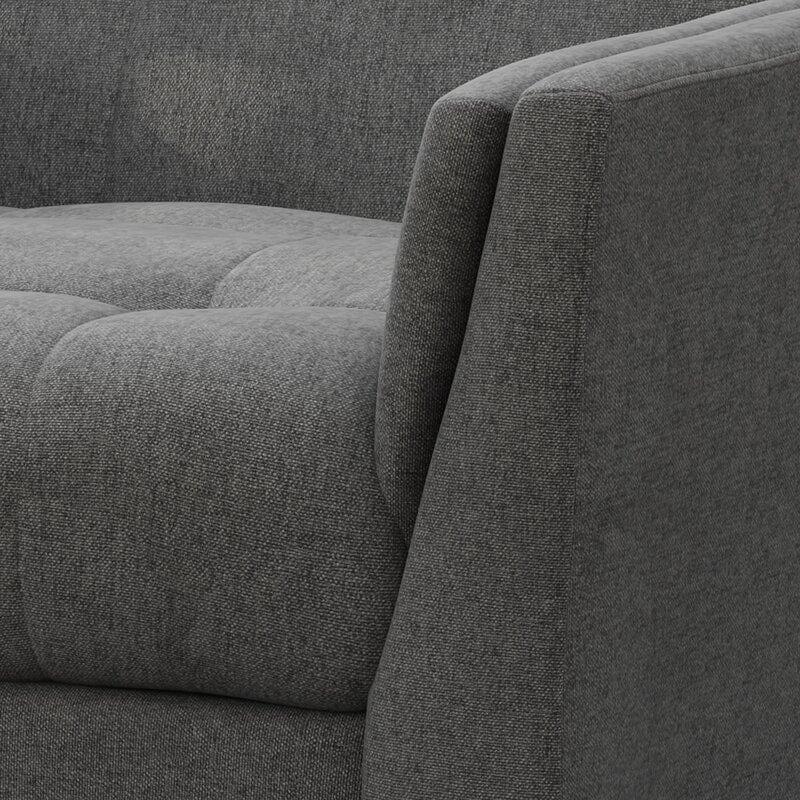 Wide Tufted Arm Chair for living room - Ouch Cart 