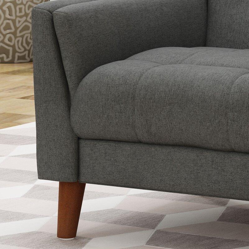 Wide Tufted Arm Chair for living room