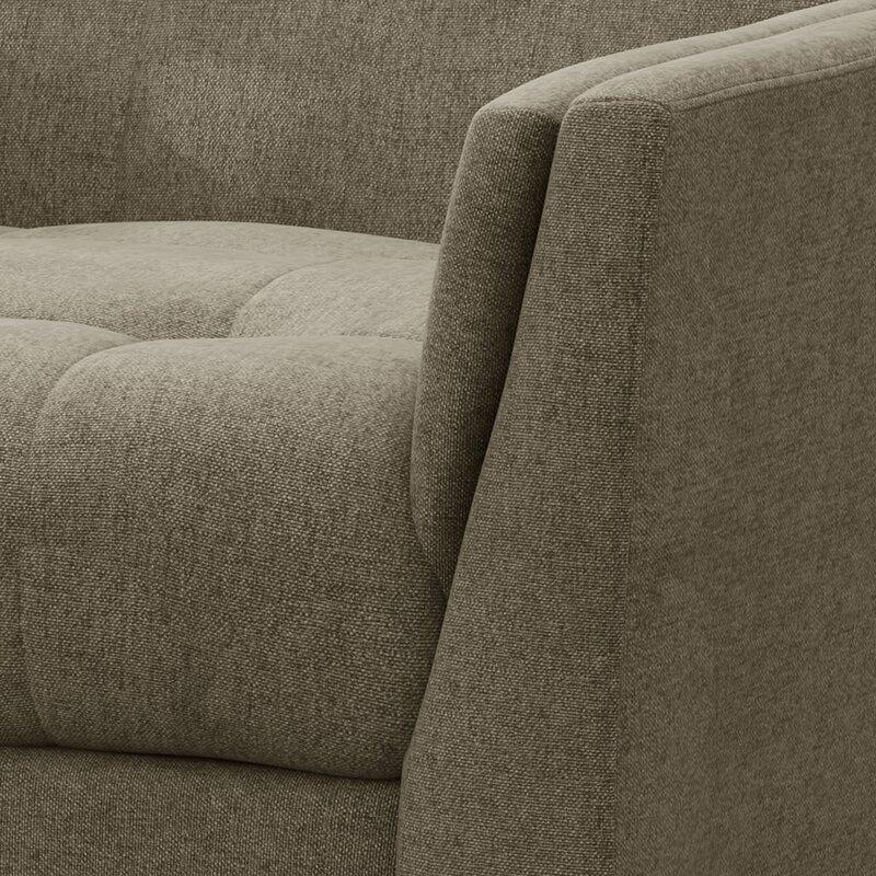 Wide Tufted Arm Chair for living room - Ouch Cart 