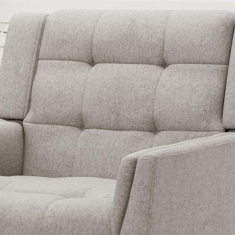 Wide Tufted Arm Chair for living room - Ouch Cart 