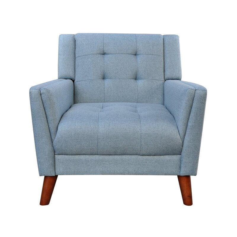 Wide Tufted Arm Chair for living room