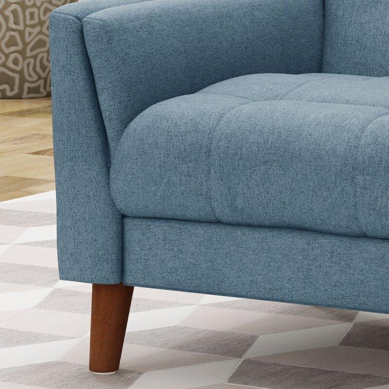 Wide Tufted Arm Chair for living room - Ouch Cart 