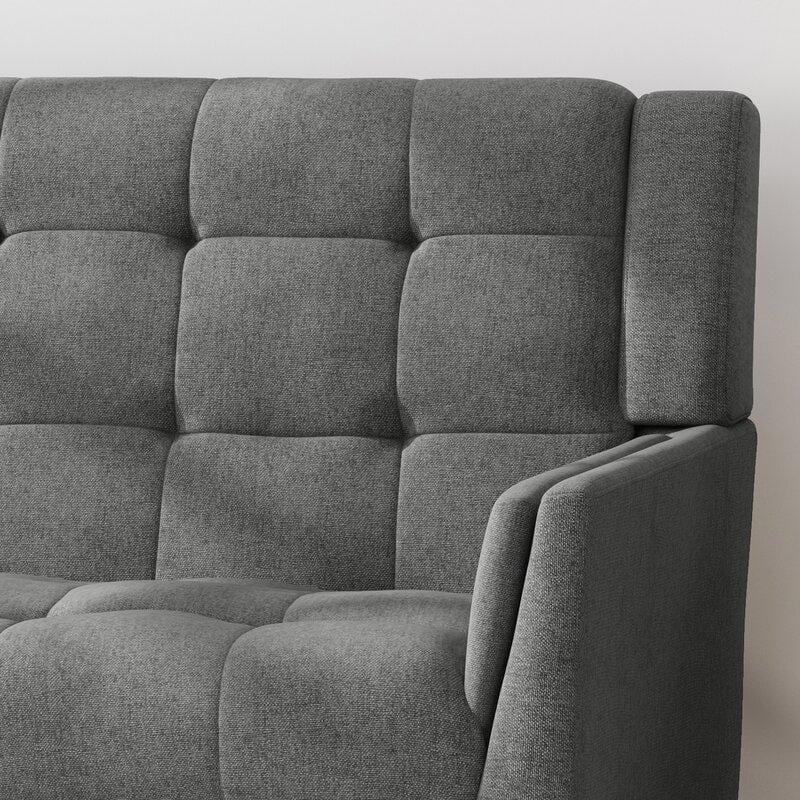 Square Arm Loveseat for living Room Bed Room - Ouch Cart 