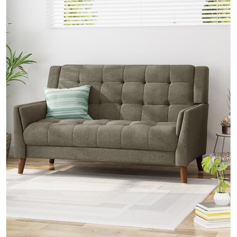 Square Arm Loveseat for living Room Bed Room - Ouch Cart 