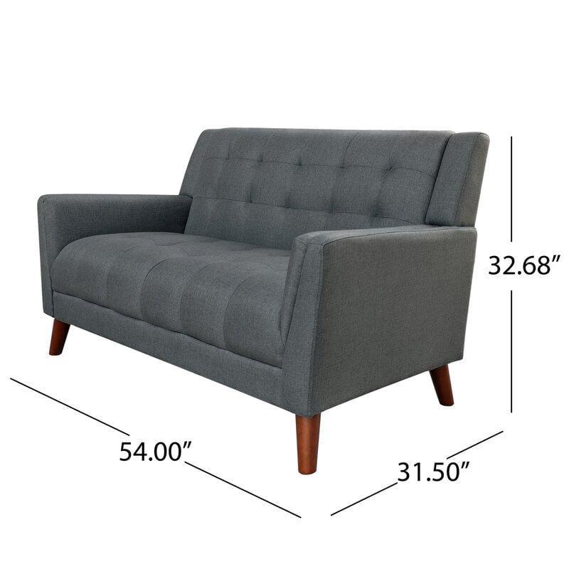 Square Arm Loveseat for living Room Bed Room - Ouch Cart 