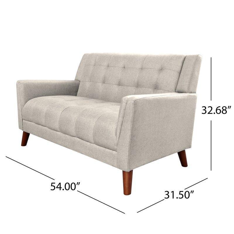Square Arm Loveseat for living Room Bed Room - Ouch Cart 