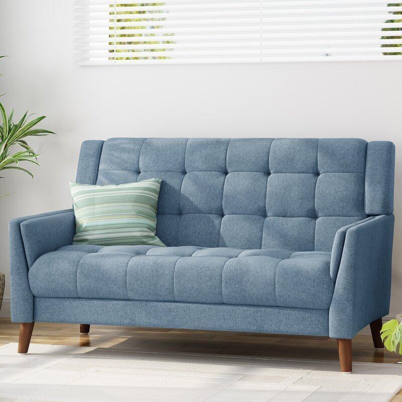 Square Arm Loveseat for living Room Bed Room - Ouch Cart 