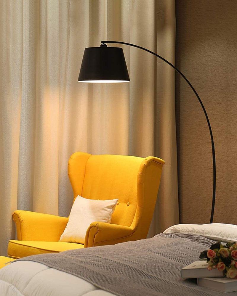 Decorative Black Metal Curved Design Floor Lamp For Home Decor Living Room Decoration - Ouch Cart 