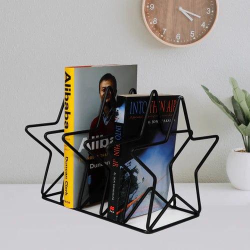 Star Shaped Decorative Metal Desktop Book File Magazine Holder 1pc - Ouch Cart 