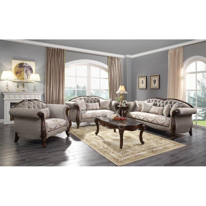 Kaelan 3 Piece Living Room Set 6 Seater - Ouch Cart 