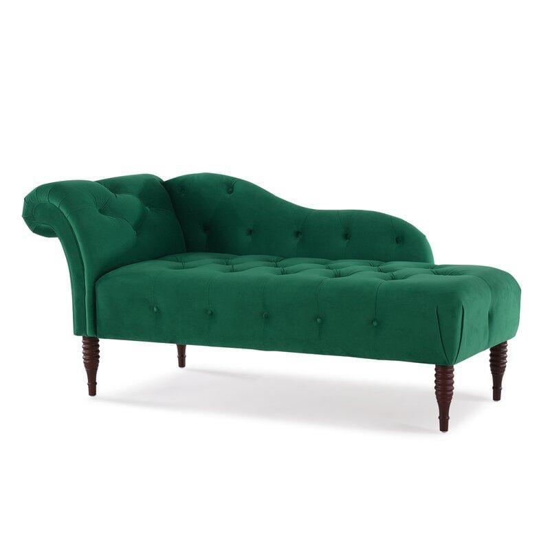 Tufted Right-Arm Chaise Lounge