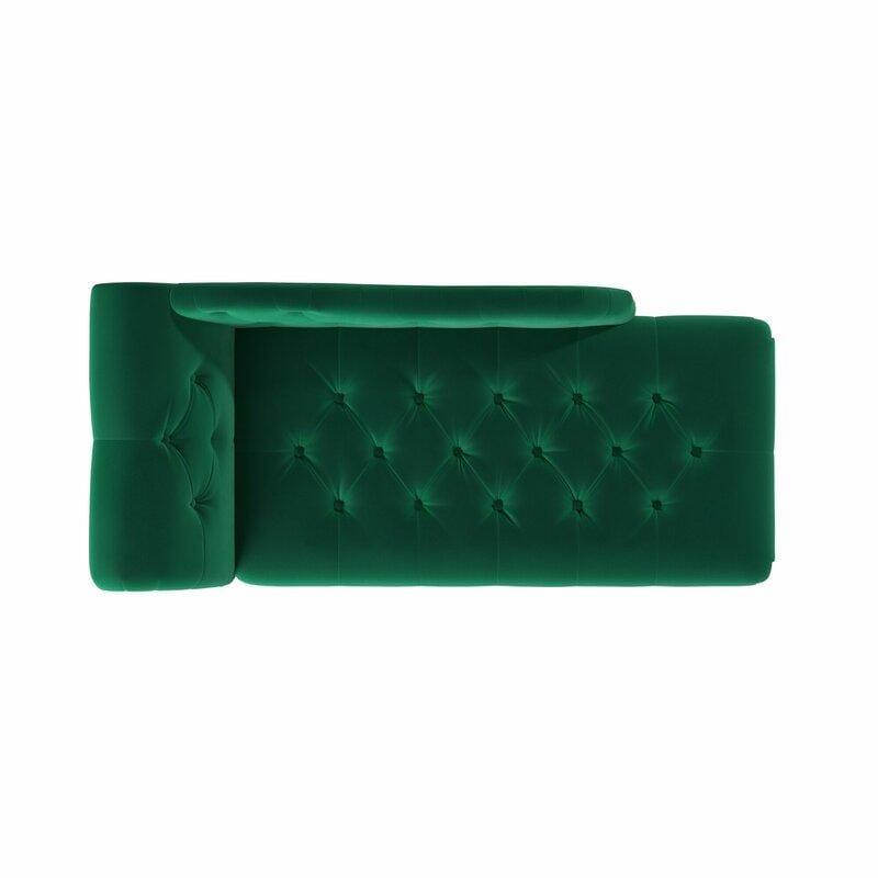 Tufted Right-Arm Chaise Lounge - Ouch Cart 