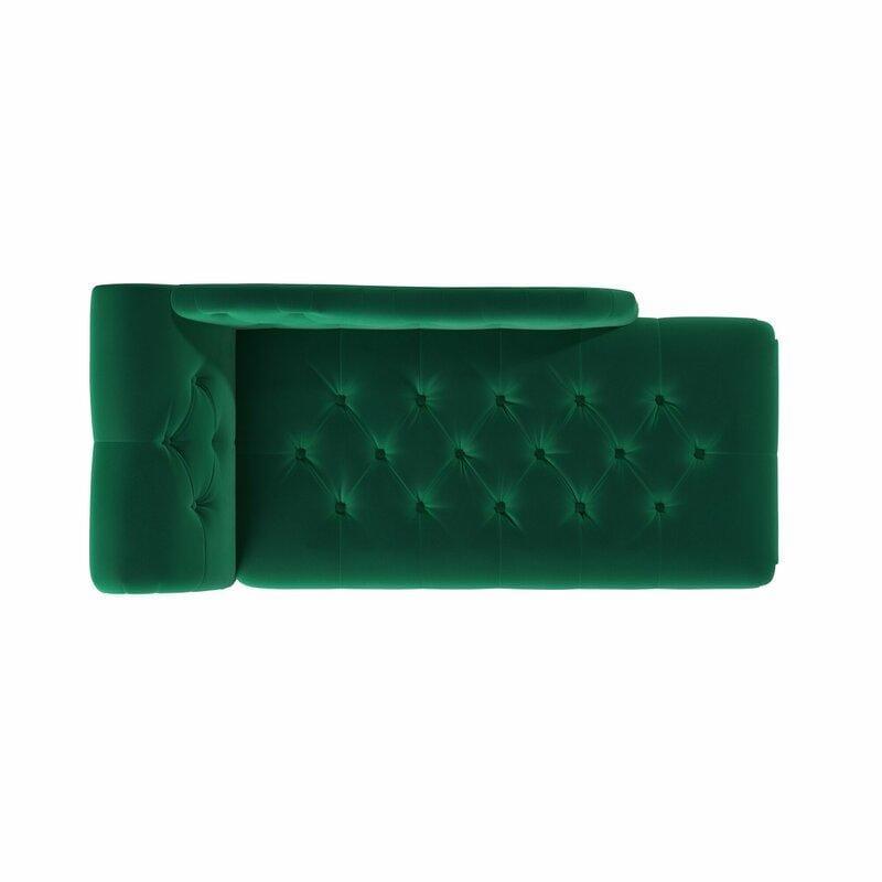 Tufted Right-Arm Chaise Lounge