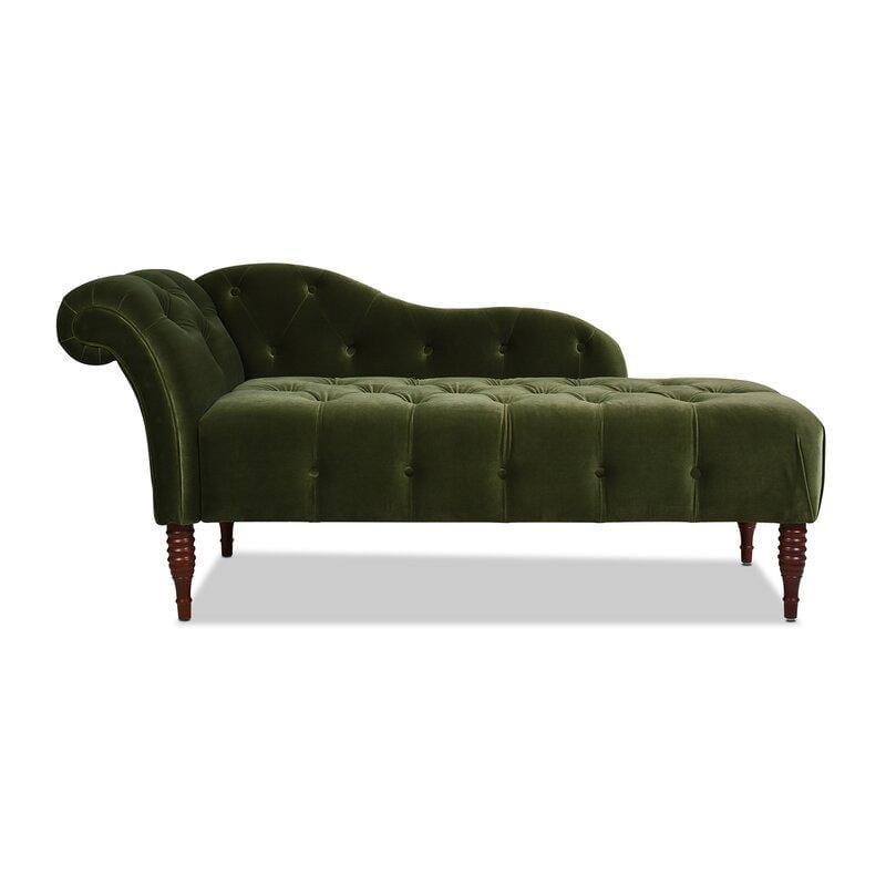 Tufted Right-Arm Chaise Lounge