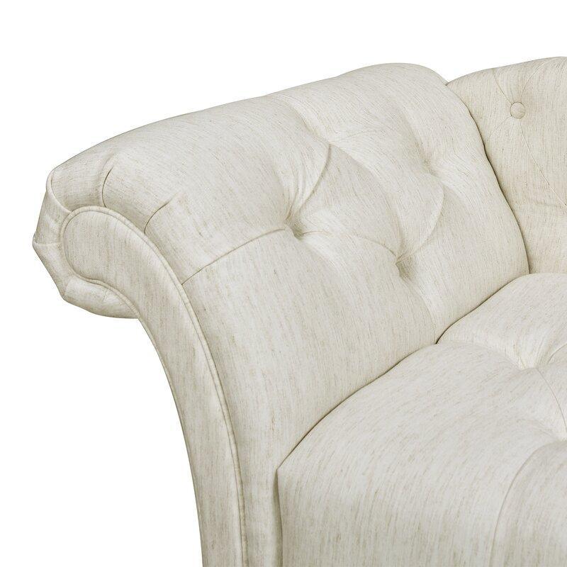 Tufted Right-Arm Chaise Lounge