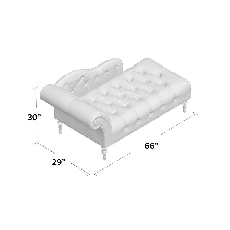 Tufted Right-Arm Chaise Lounge - Ouch Cart 
