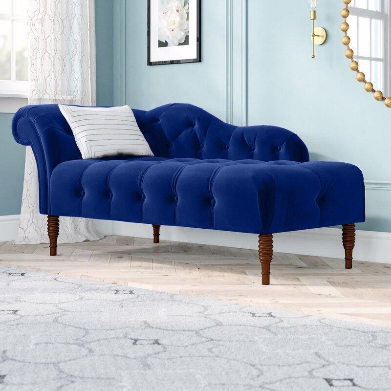 Tufted Right-Arm Chaise Lounge - Ouch Cart 