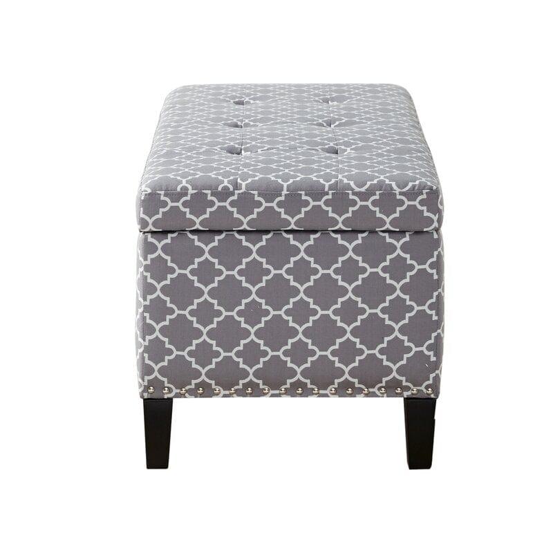 Upholstered Flip Top Storage Bench Solid Wood Bench Shoe Rack - Ouch Cart 