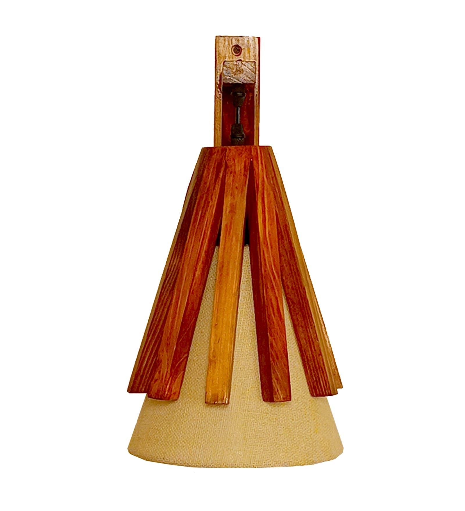 Killi L Brown Wooden Wall Light (BULB NOT INCLUDED) - Ouch Cart 