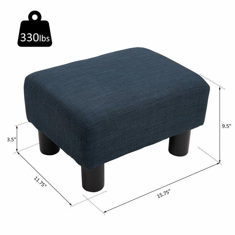 Wide Rectangle Standard Ottoman - Ouch Cart 