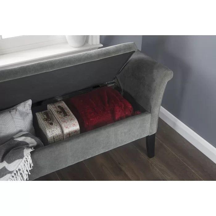 Laconia Upholstered Storage Bench - Ouch Cart 