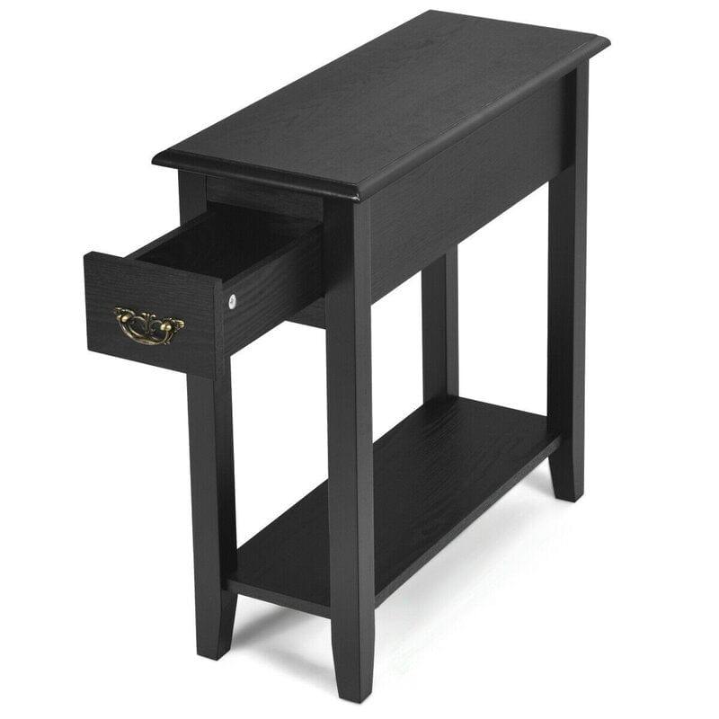 Lewallen Tall End Table with Storage - Ouch Cart 