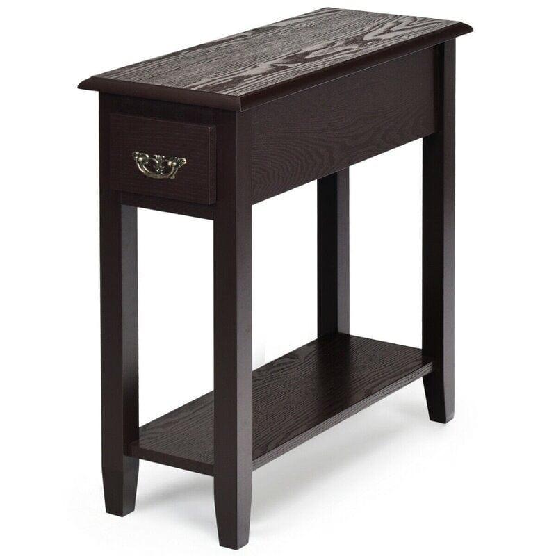 Lewallen Tall End Table with Storage - Ouch Cart 