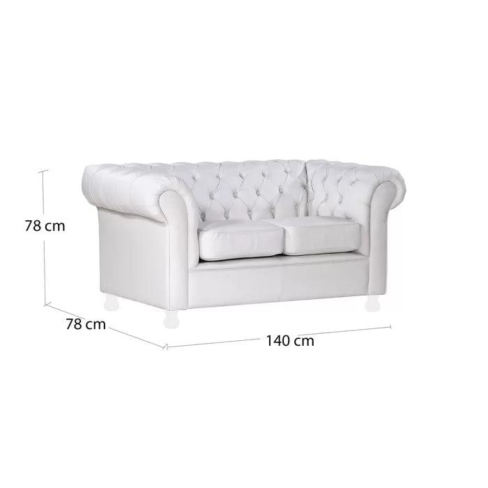 Littlehampton 2 Seater Chesterfield Loveseat - Ouch Cart 