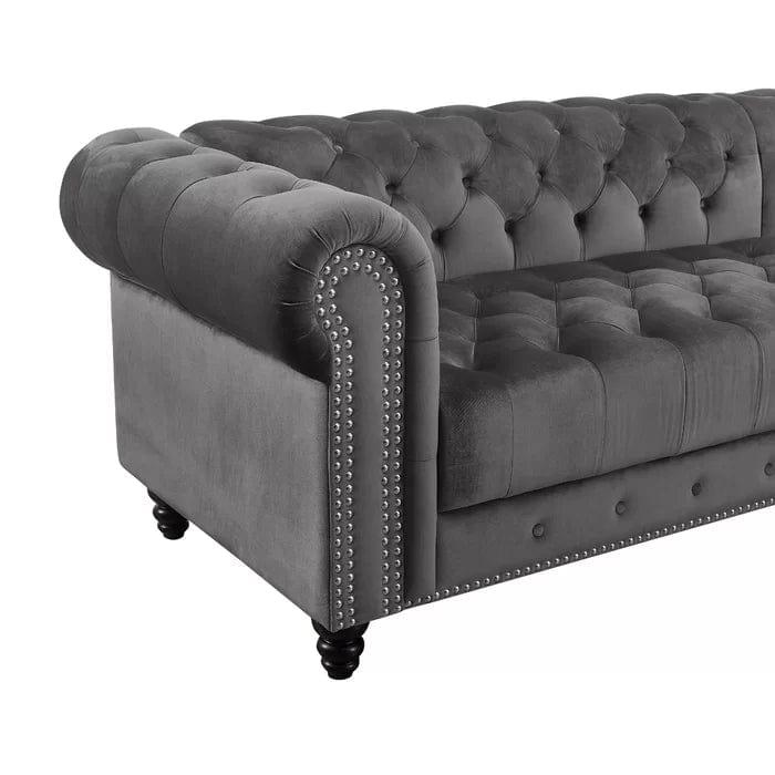 Lora 2 - Piece Upholstered Chaise Sectional - Ouch Cart 