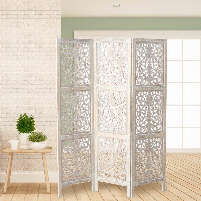 3 Panel Solid Wooden partition Folding Room Divider