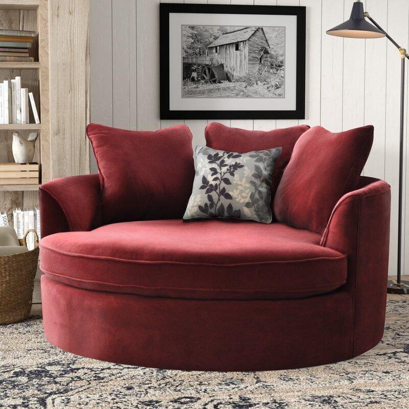 Modern Premium  Barrel Shape Sofa Couch for Home & Office Chaise Lounge