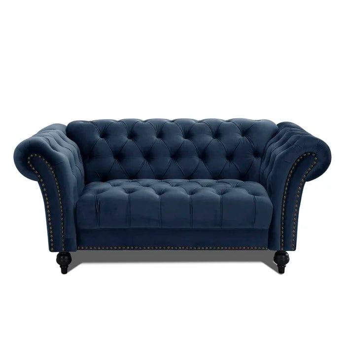 Mayfair Grey 2 Seater Chesterfield Sofa - Ouch Cart 
