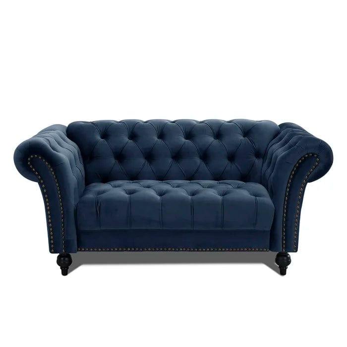 Mayfair Grey 2 Seater Chesterfield Sofa