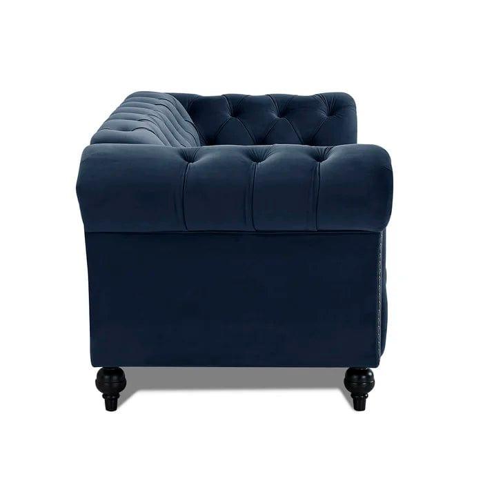 Mayfair Grey 2 Seater Chesterfield Sofa - Ouch Cart 