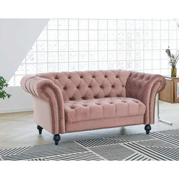 Mayfair Grey 2 Seater Chesterfield Sofa