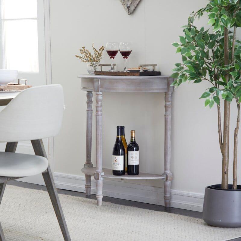 Half Moon shape Wooden Console Table - Ouch Cart 
