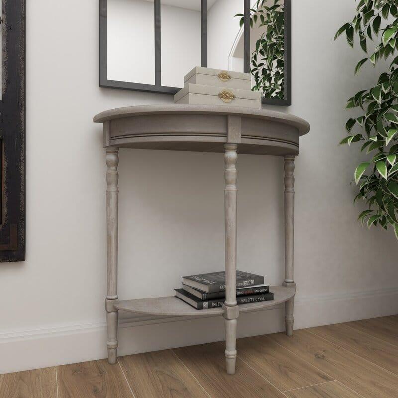 Half Moon shape Wooden Console Table - Ouch Cart 