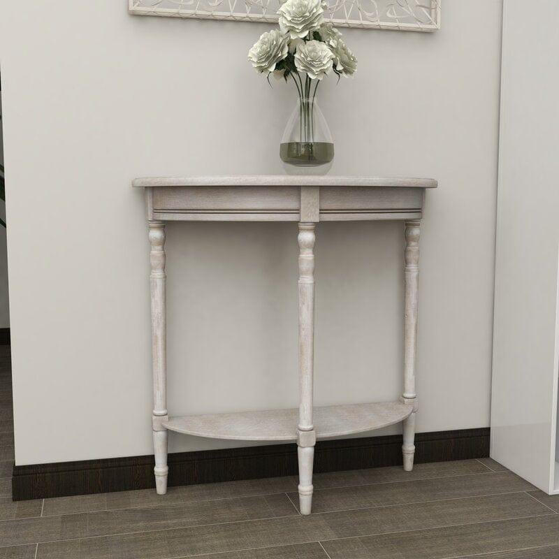 Half Moon shape Wooden Console Table - Ouch Cart 