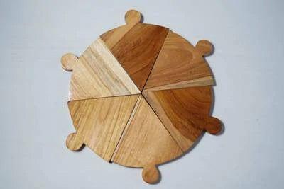TEAK WOOD PIZZA PLATTER - Ouch Cart 
