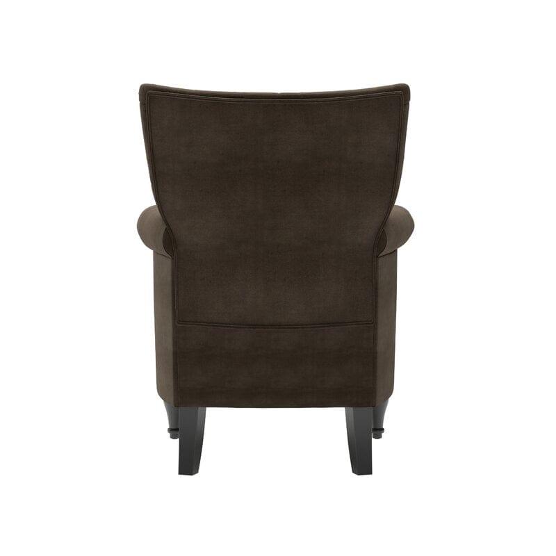 Micky Wide Tufted Armchair and Ottoman - Ouch Cart 