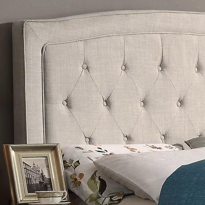 Milo Tufted Upholstered Low Profile Standard Bed - Ouch Cart 