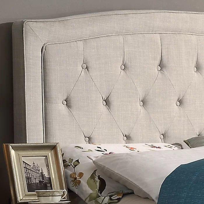 Milo Tufted Upholstered Low Profile Standard Bed